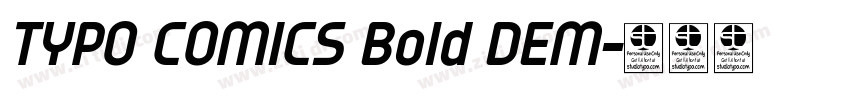 TYPO COMICS Bold DEM字体转换